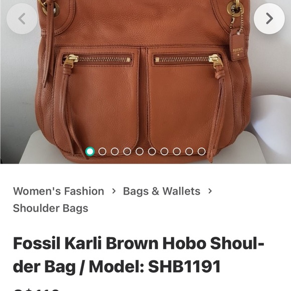 Fossil Karl Brown Hobo bag - Picture 2 of 5